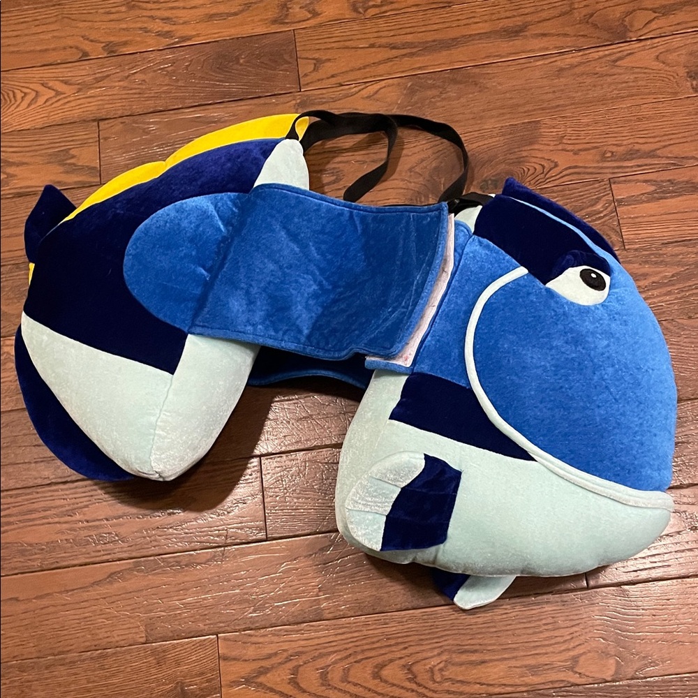Blue and Yellow Dory Fish Plush Costume